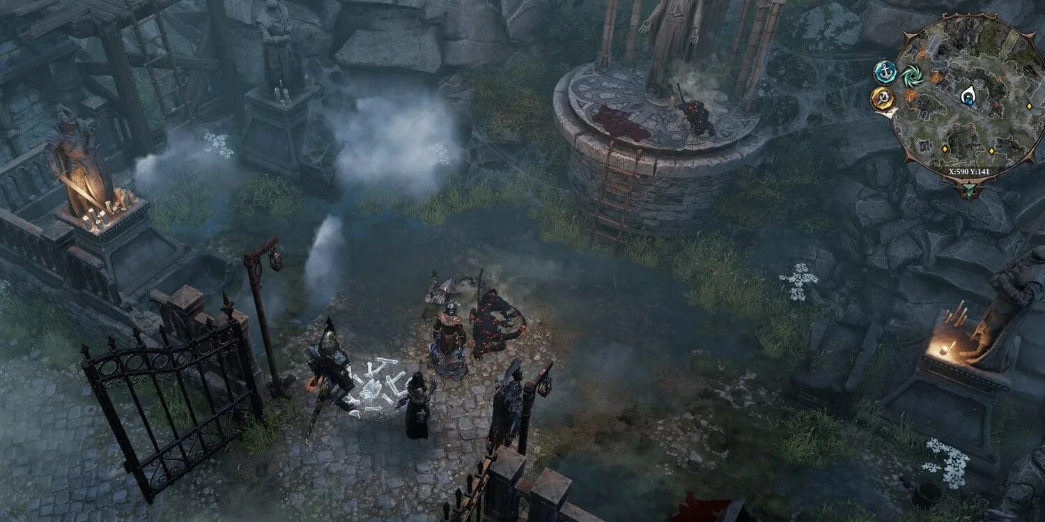 Нем как могила divinity. Погост дивинити 2. погост divinity original sin 2. кладбище дивинити 2. divinity original sin 2 побережье кладбище.