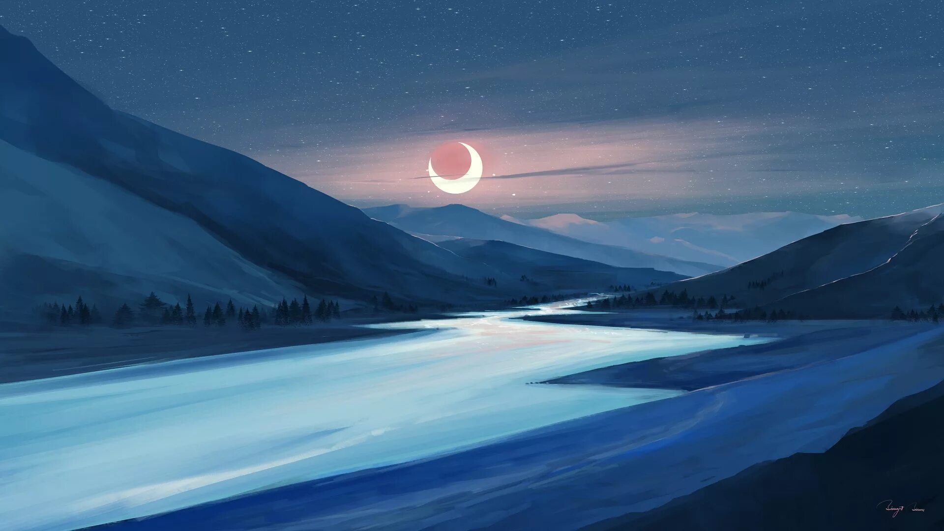 Чудесны лунные мартовские ночи впр 5. Лунный пейзаж. Горы ночью. Пейзаж с луной. Зимние горы ночью.