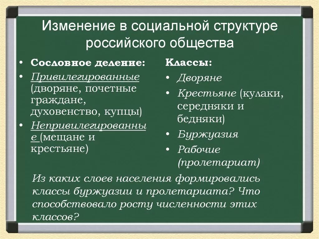 Конспект по изменение в социальной структуре российского. Схема пореформенная структура российского общества. Изменения в социальной структуре российского общества. Изменение социальной структуры общества. Иземеннгяи в социальной структуре российского общества.