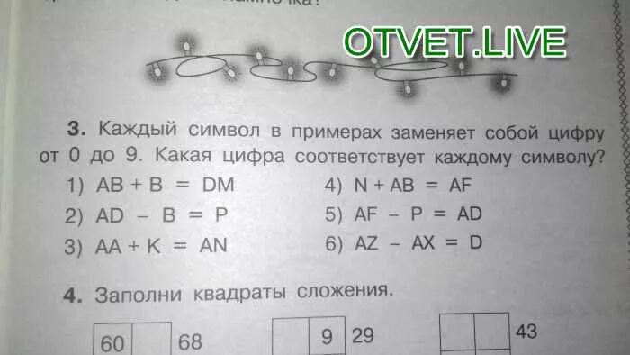 В каком из примеров значение