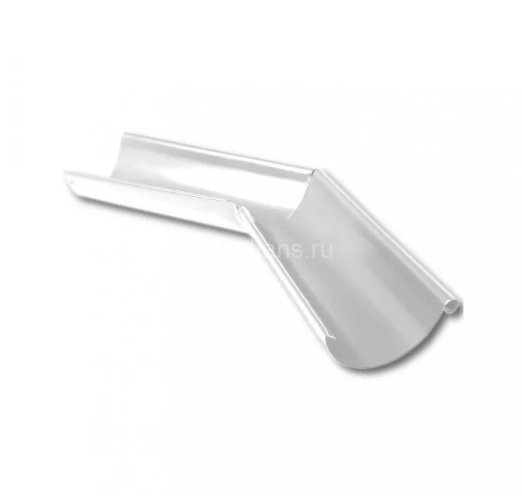 угол желоба внутренний 90° 125 мм гранд лайн. металлический водосток ral 9003. схема внутреннего угла желоба аквасистем. угол водосточного желоба 145 градусов. угол желоба универсальный d150 (ral9003).