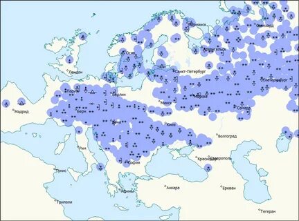 Прогноз на карте европы