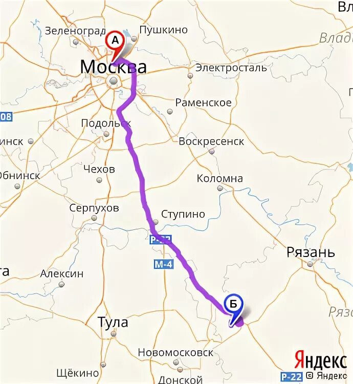 Маршрут тула