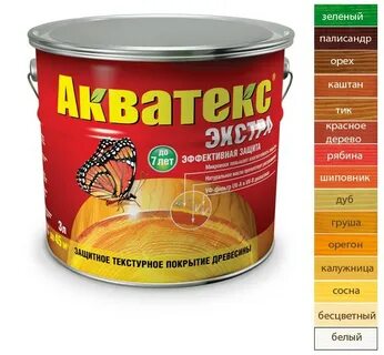 Краска по дереву акватекс для наружных