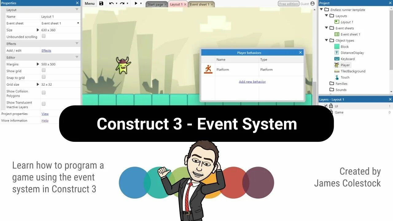 Https construct net. Construct 3. Construct 3 Интерфейс. Construct 3 Editor. Construct 3 игры.