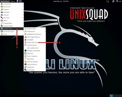 Kali linux install