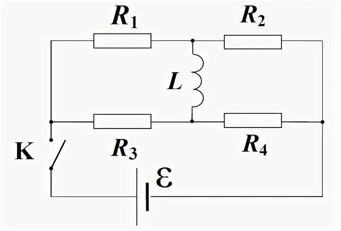 Размыкание цепи с катушкой индуктивности. Рисунок катушку моток к зажимам миллиамперметра физике. Схема из четырех конденсаторов ,двух катушек в колонке.