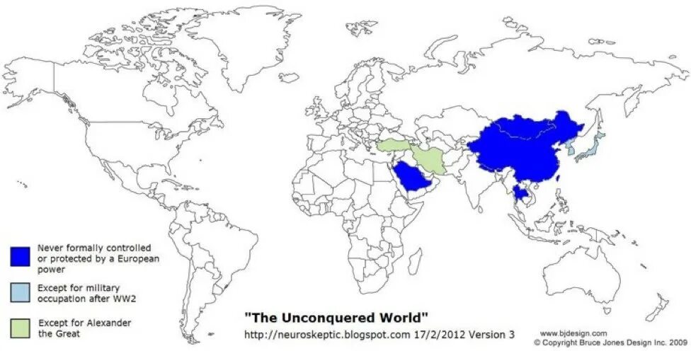 Страны которых никогда не было. Countries that never colonized by Europe. States that wew never colonised by Europeans.