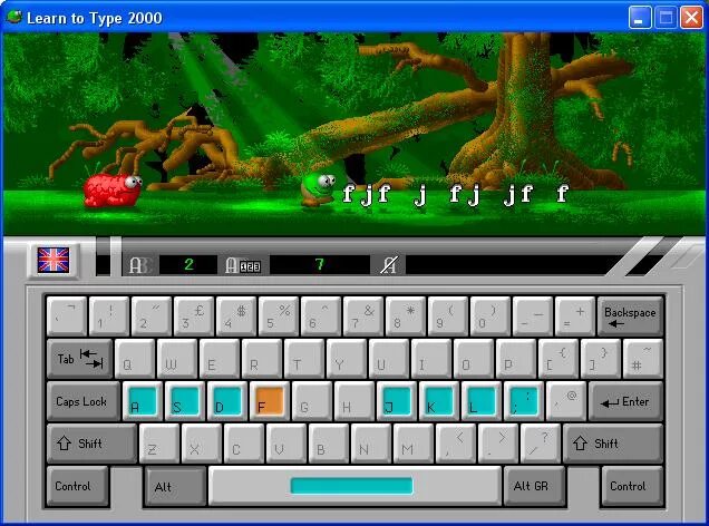 Игры клавиши на клавиатуре. Беби тайп 2000. Бэби тайп тренажер клавиатуры. Игровой клавиатурный тренажер BABYTYPE 2000. BABYTYPE тренажер для клавиатуры.