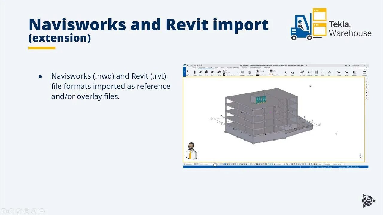 Import extensions. Импорт в Revit. Надстройка для экспорта из Revit в Navisworks. Navisworks и Revit отличия. Сравнение Revit и Tekla.