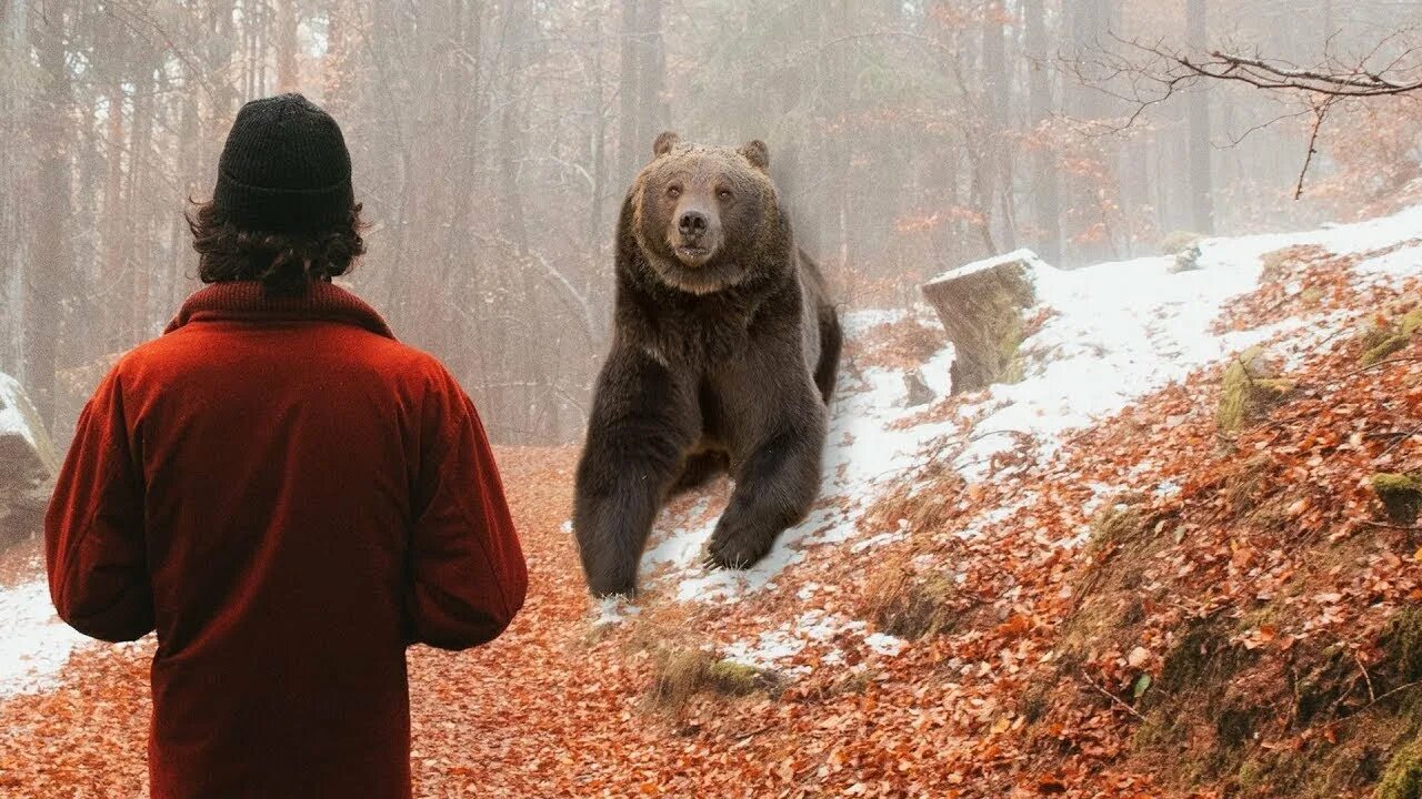 Встреча с диким зверем. Медведь Гризли нападение. Медведь Гризли напал на человека. Встреча с медведем. Встреча человека с медведем.