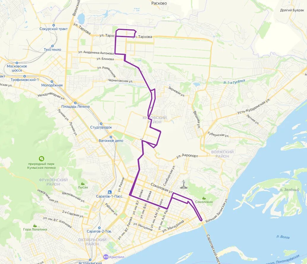 8 автобус маршрут