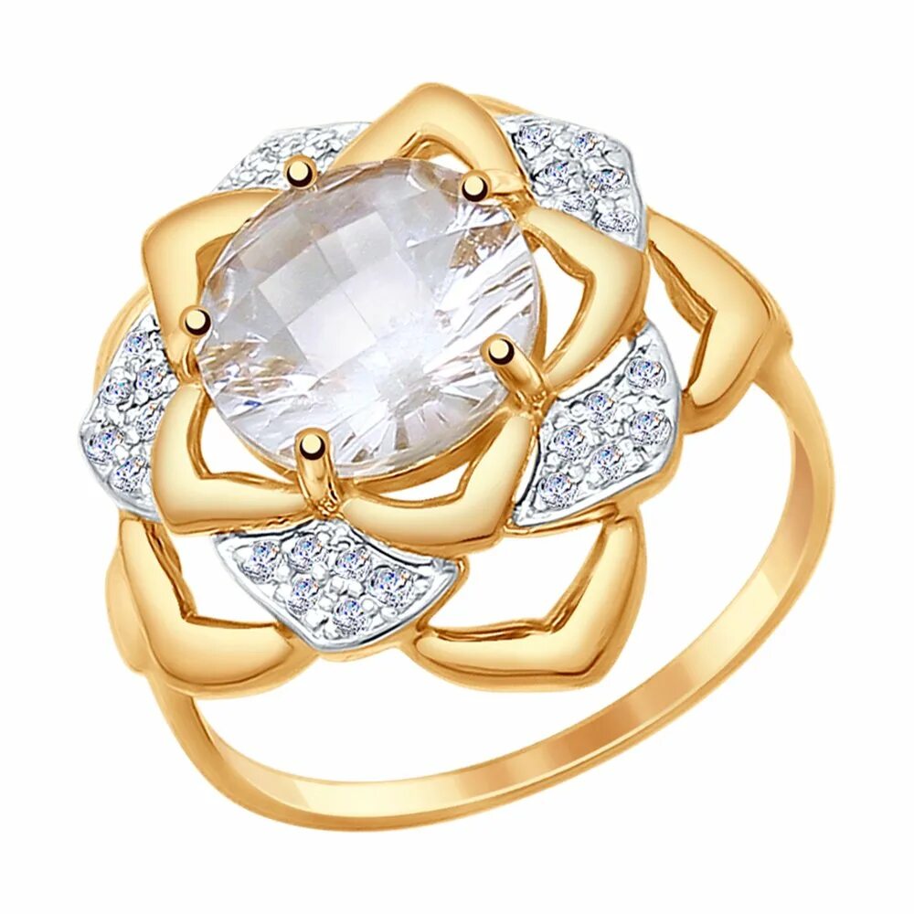 Золотое кольцо с горным хрусталем санлайт. Золотое кольцо алорис с горным хрусталем. Золотое кольцо с горным хрусталем 236825. Золото с горным хрусталём 583 кольцо. Кольцо женское с горным хрусталём 585 красное золото.