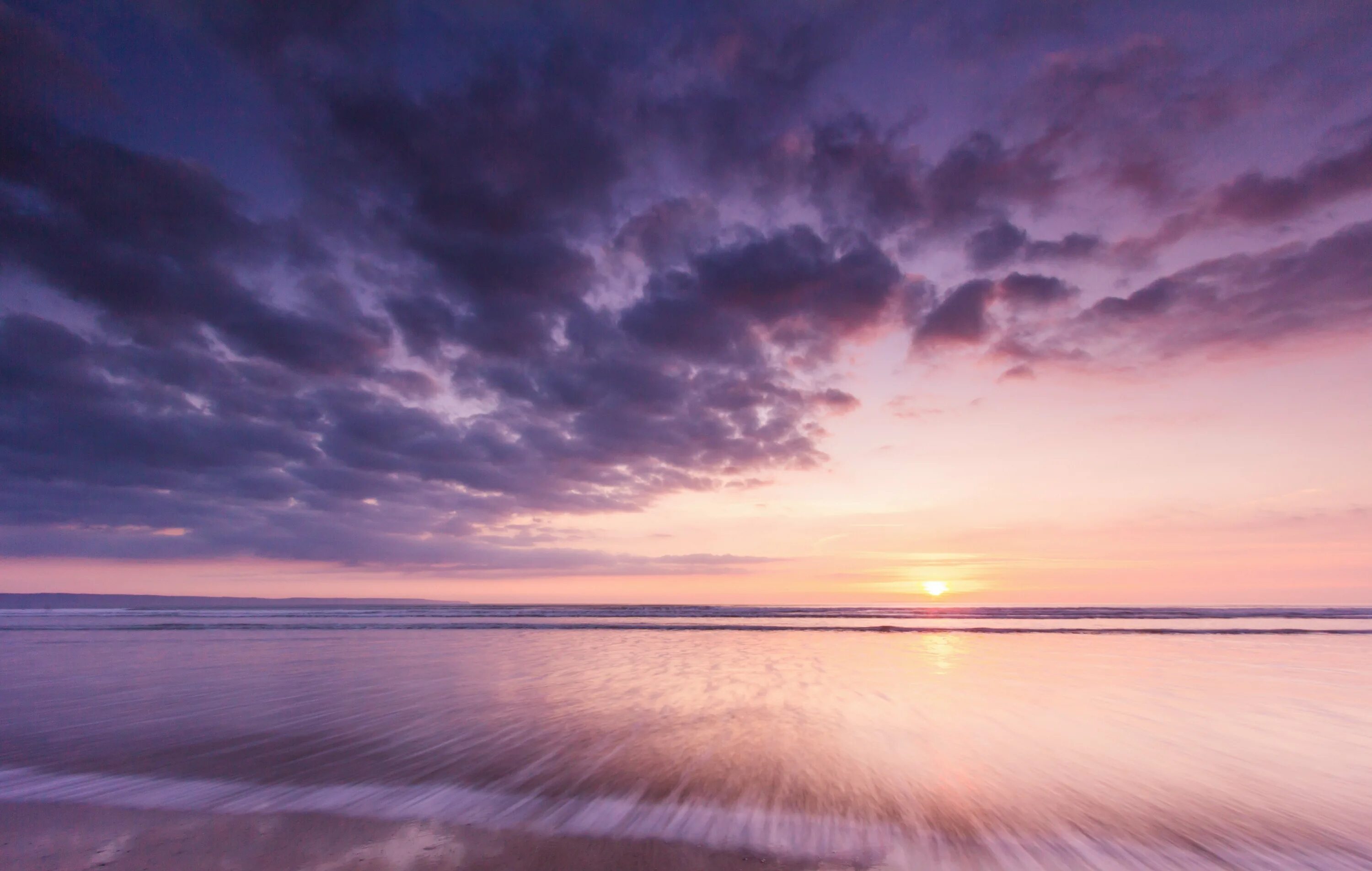 рассвет на море. рассвет на море. розовый закат океан. розовый закат. нежный закат.