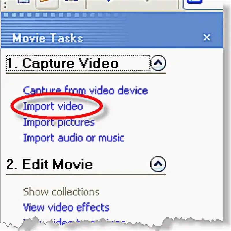 Import video