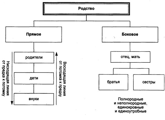 юридические факты родства