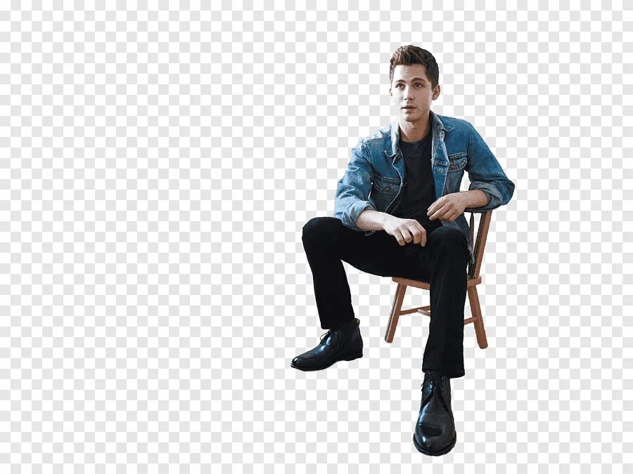 Man sitting of me