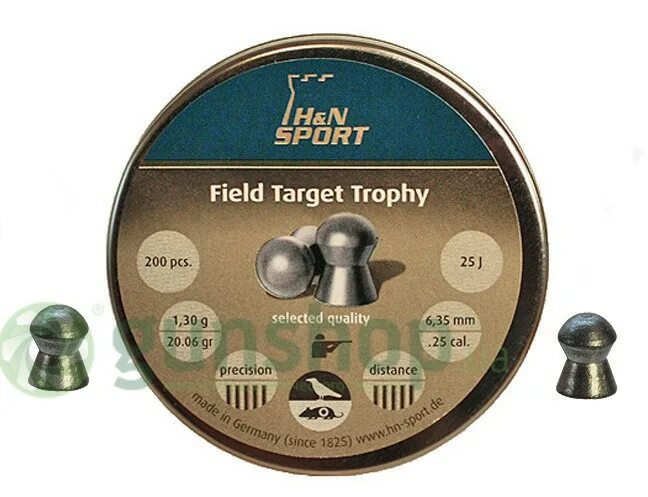 "H&N field target Trophy" кал. 6,35мм, 1,29г. Field target Trophy 6.35. Пули (Stalker) field target 6.35мм (2.15 гр., 100 штук). Пуля пневм. HN field target Trophy кал. 6,35 Мм 1,3 г (200 шт.). Field target