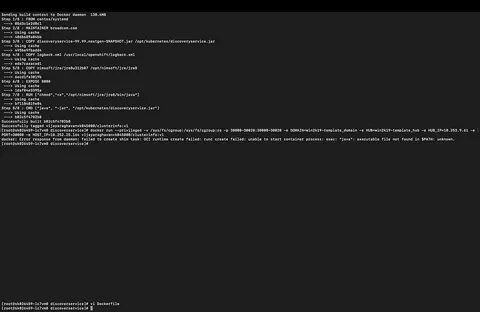 Executable file not found in path unknown