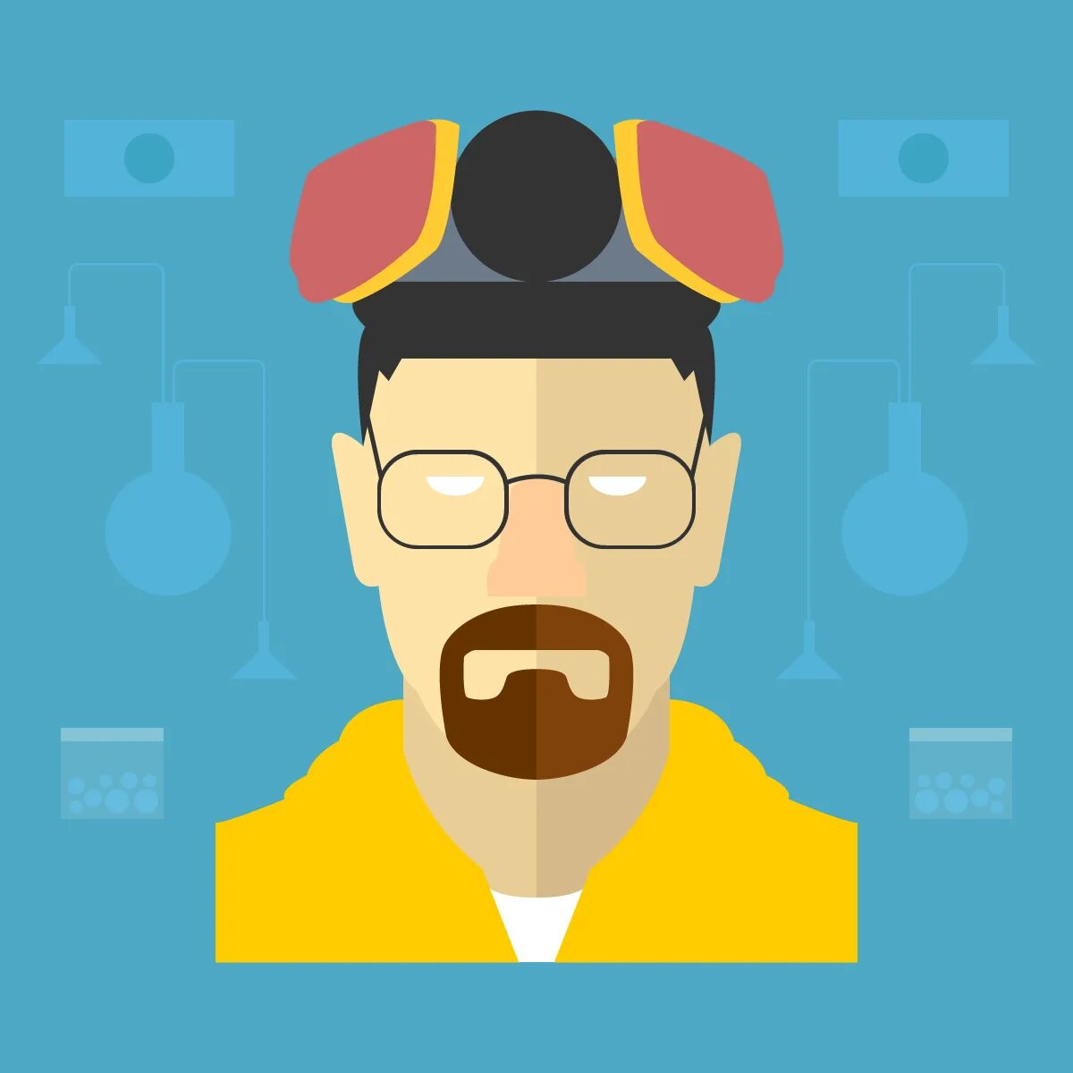 Flat дизайн портрет. Флэт бэд. Flat Design Walter White. Уолтер Уайт портрет. Flat bad