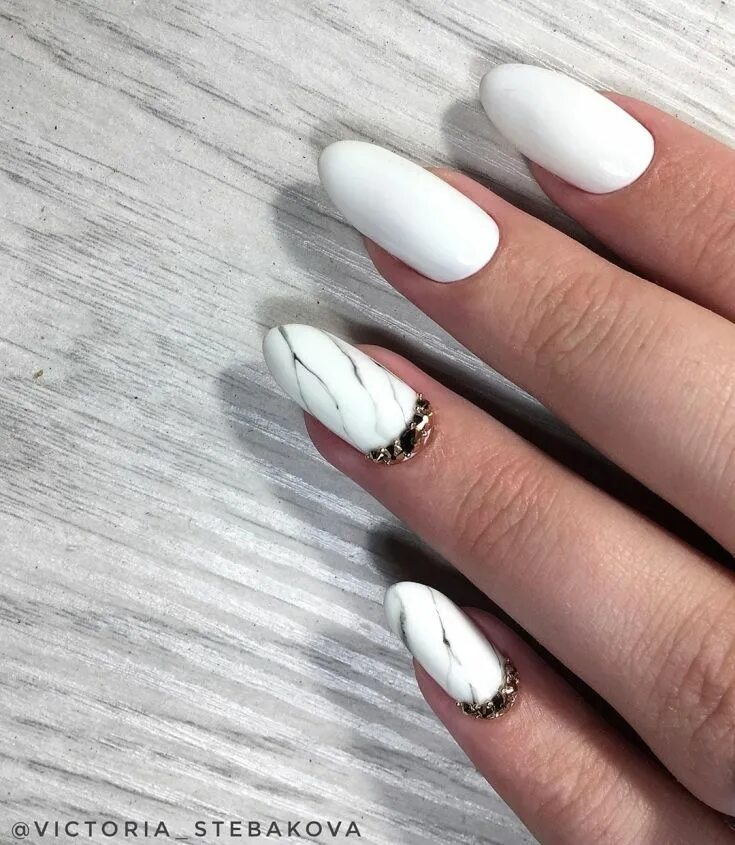 Идеи белого маникюра на длинные 15+ Simple Designs for Nail Art Step By Step 2021 (Images) Trabeauli White acryl