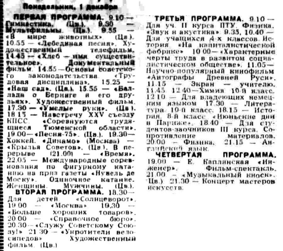 Советская классика канал программа. ТВ программа СССР. Программа передач советского телевидения. Программа передач 1975 года. Первая телевизионная программа в СССР.