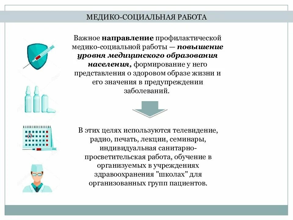 Медико социальное образование