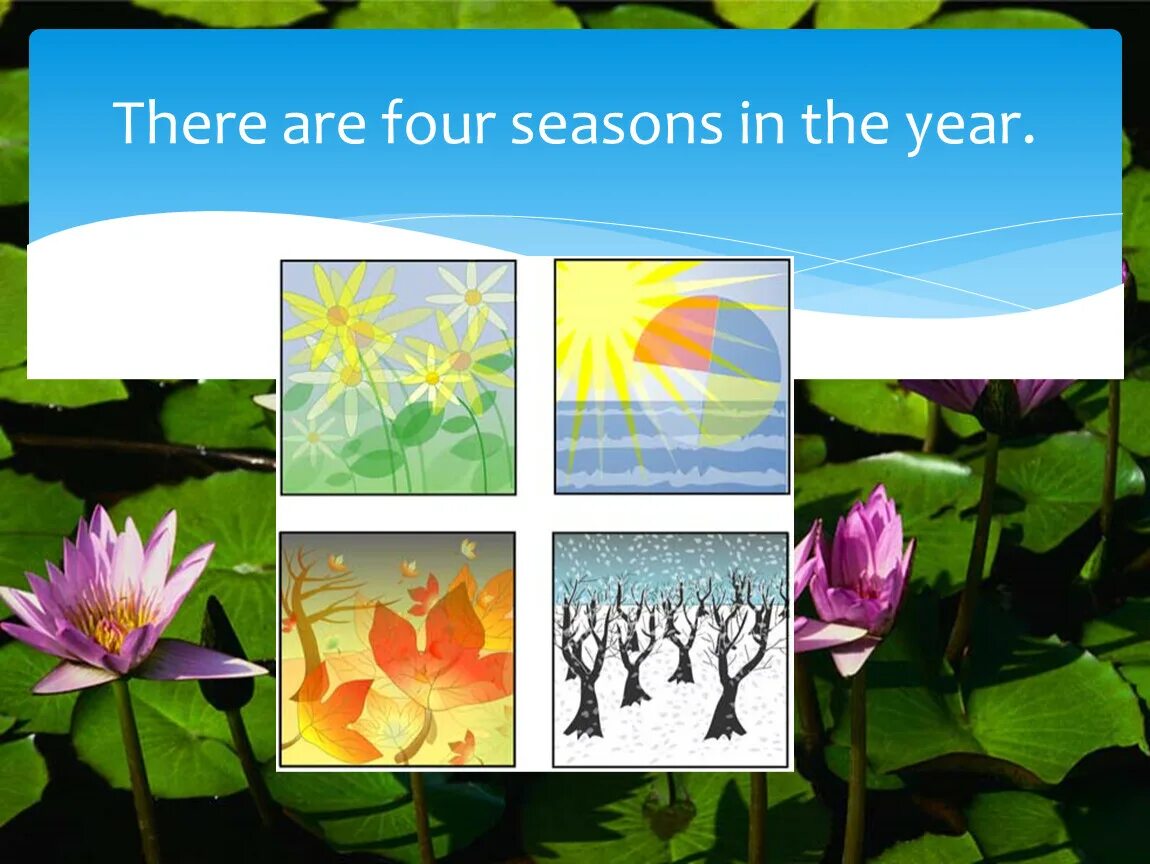 There are four seasons. There are four Seasons in a year. There are four Seasons in the year текст для детей.