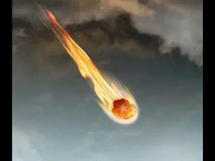 Яркий огненный шар на небе образовавшийся