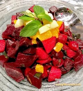 Салат со свеклой и апельсином