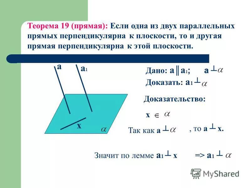 Теорема о перпендикулярности двух параллельных прямых. Теорема о перпендикулярности двух прямых. Доказательство теоремы признак перпендикулярности плоскостей. Перпендикуляр к двум параллельным прямым. Теорема о параллельности двух прямых перпендикулярных к плоскости.