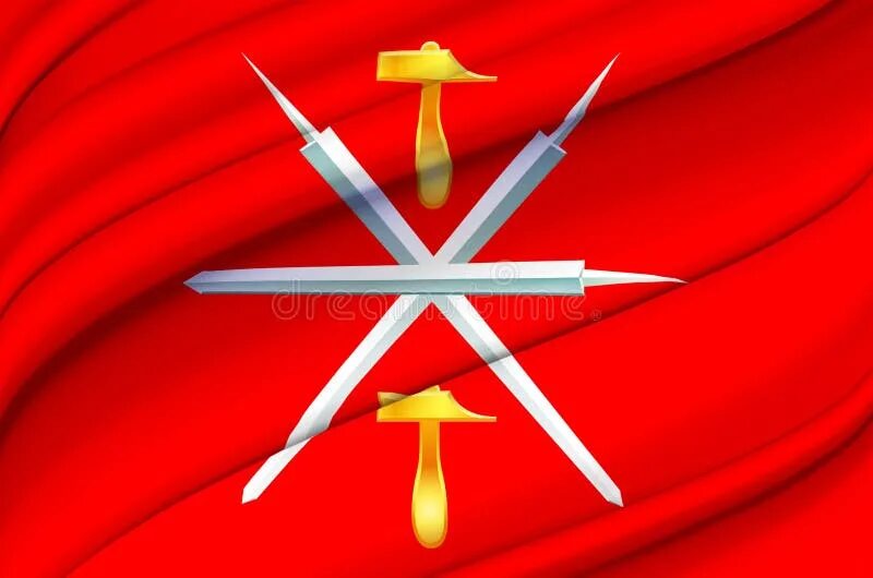 Tula flag illustration stock illustration. Illustration of closeup - 131444369