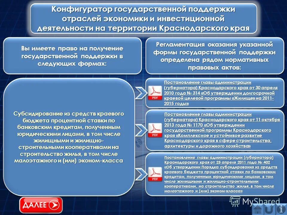 Государственные программы краснодарского края