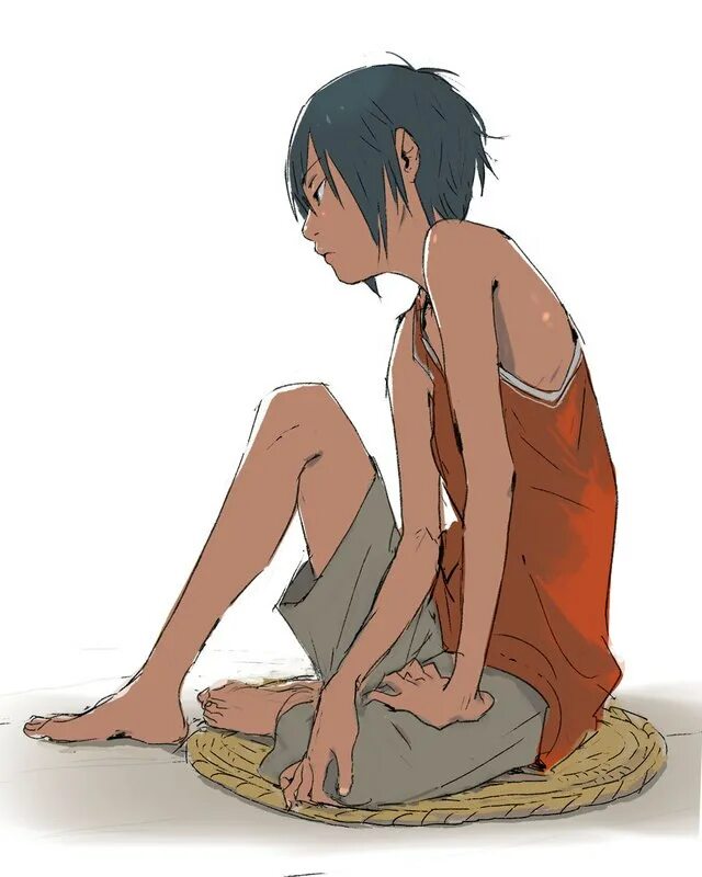 Boy sitting on face boy
