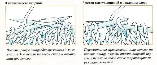 Три вместе лицевой. Три петли лицевой с наклоном влево. Три петли вместе лицевой с наклоном. Три петли вместе с наклоном влево. Одну петлю с двойным наклоном влево.