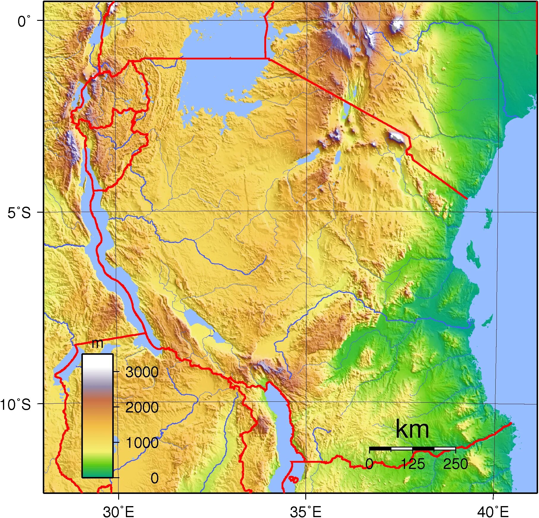 Особенности страны танзания. Танзания рельеф карта. Физическая карта Танзании. Географическая карта Танзании. Рельеф Танзании.