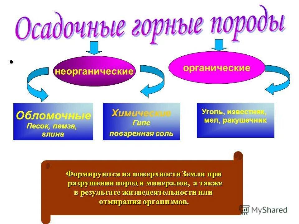 Осадочные горные породы где