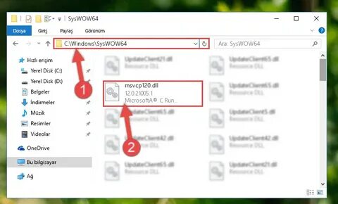 Система не msvcp120 dll