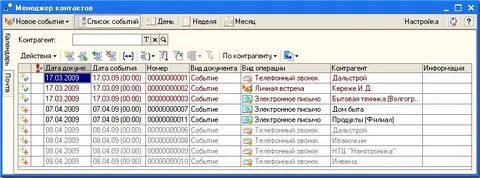 1с менеджер