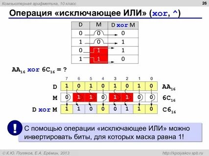 Исключающее или выражение