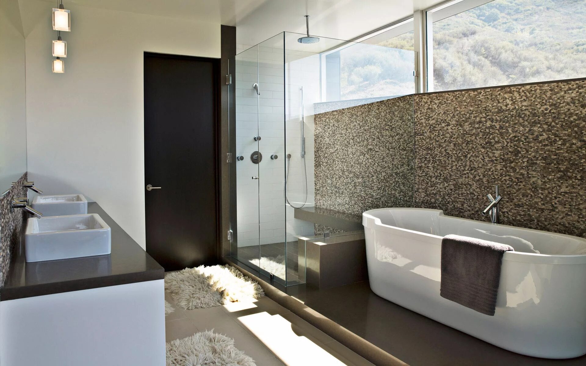 Фото современных ванн. Ванная комната в стиле Модерн.