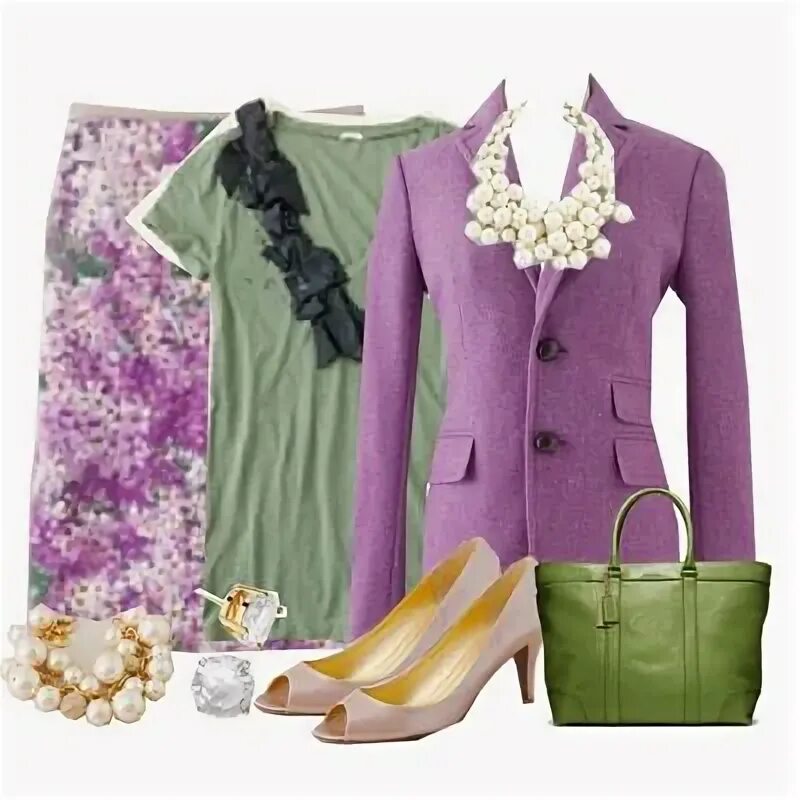 Сочетание цветов лаванда в одежде The best mixture of colors #green #armygreen #lilac #blue #purple Bags, Purses,