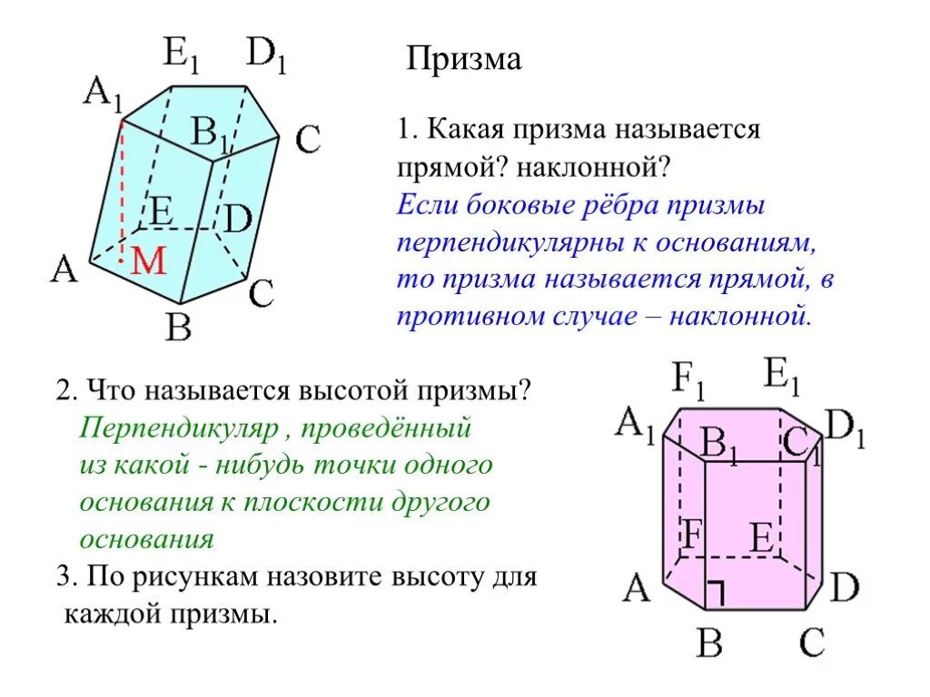 Какая призма является прямой. Какая Призма называется прямой. Какая Призма называется прямой наклонной. Прямая Призма и Наклонная Призма. Кая Призма называется прямой?.