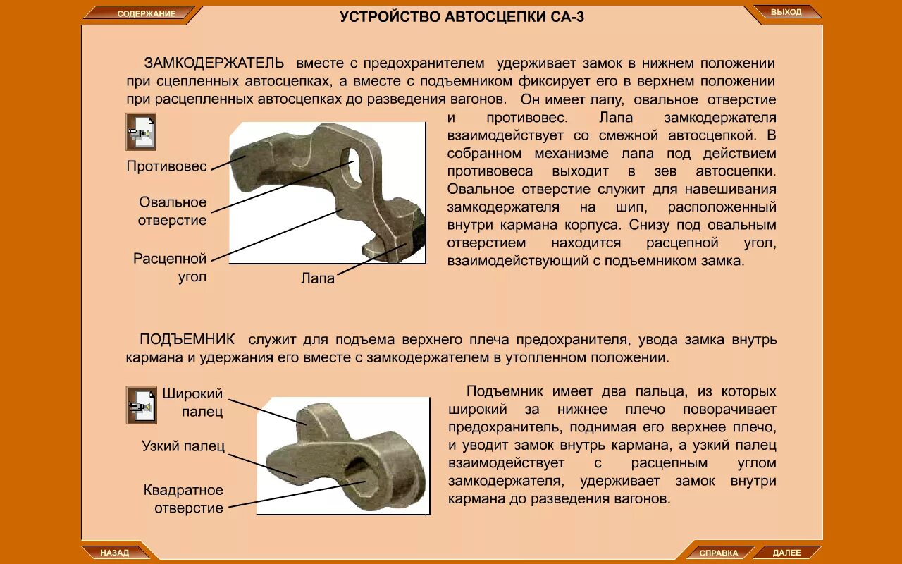 Направляющая зачем нужна. Предохранитель замка автосцепки са-3. Подъемник замка автосцепки са-3. Замкодержатель автосцепки са-3. Замок автосцепки са-3.