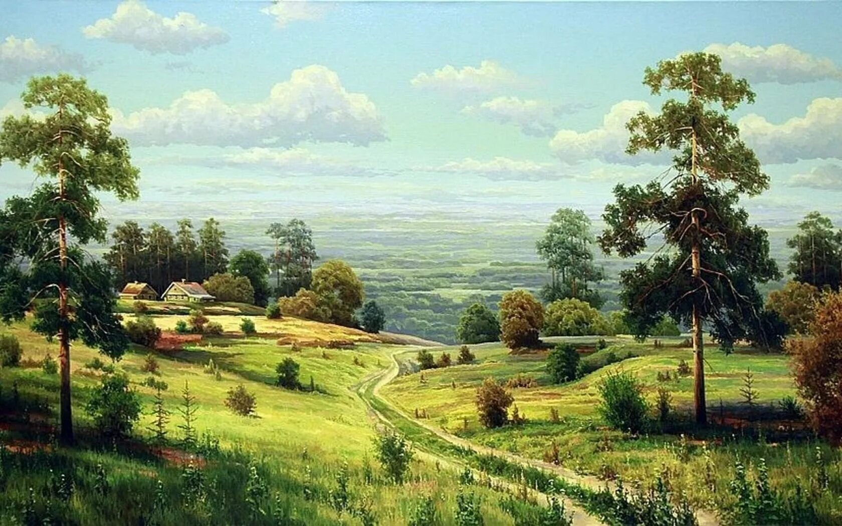 Летний полдень Братцево Шишкин. Summer noon