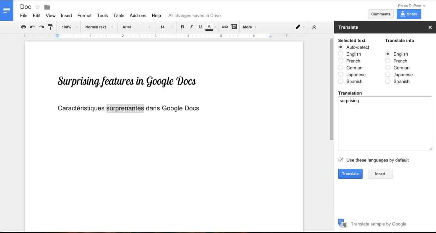 Как перевести гугл документ. Google docs переводчик. Doc перевод. Фотогалерея в гугл ДОКС. Google docs несколько пользователей.