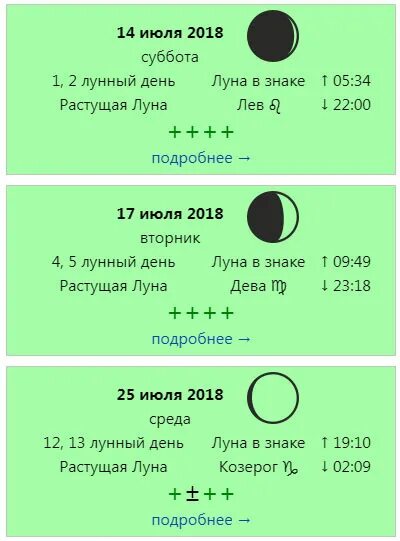 Растущая луна для стрижки