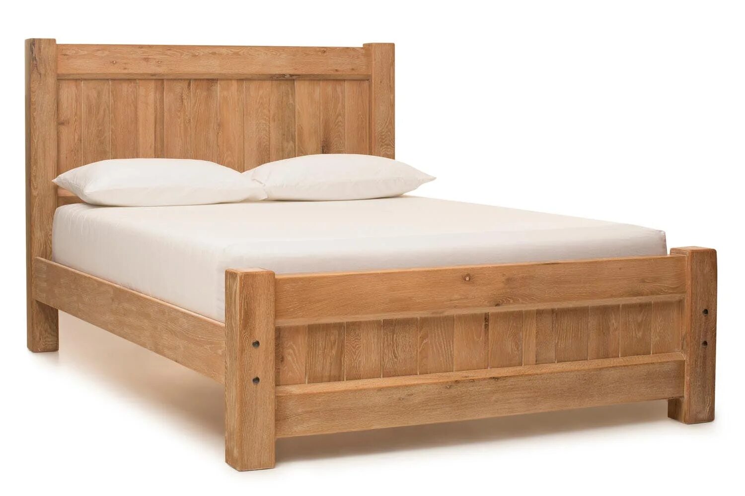 Кровать подростковая «Wooden Bed-2». Кровать из массива. Кровать из массива сосны. Кровать из массива эконом.