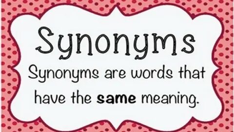 Same meaning