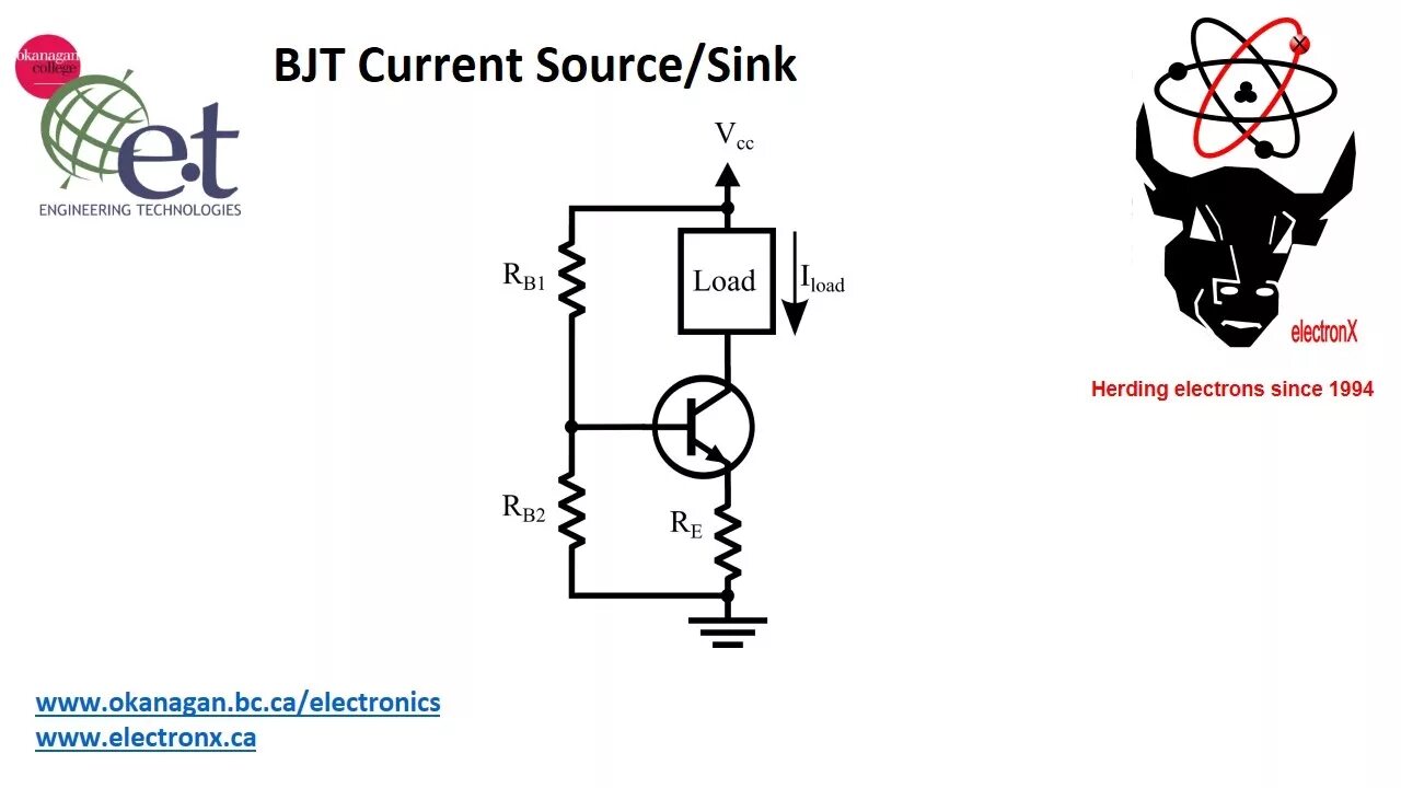 Current regulator. Constant current driver. constant current source with npn tranzistor. bjt current sink. constant current load circuit.